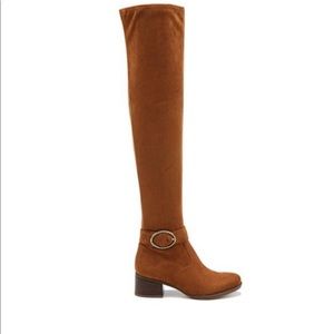 Naturalizer Dalyn Over-the Knee Boot Brandy Sz 8W